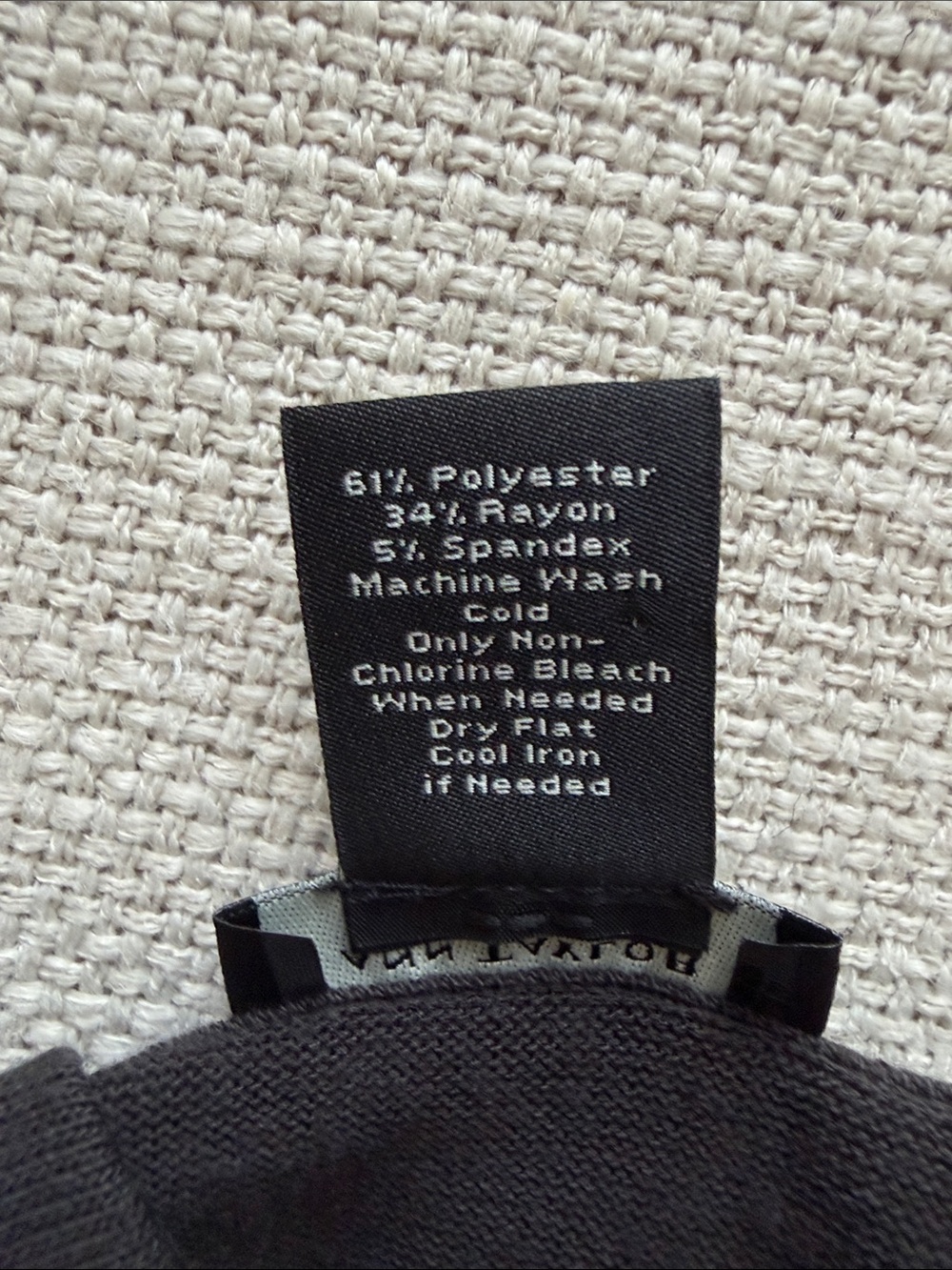 Ann Taylor Black Draped Long-Sleeve Wrap Top - Picture 4 of 4